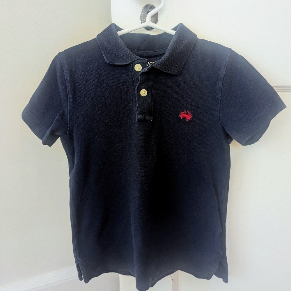 J.Crew Factory navy polo with crab